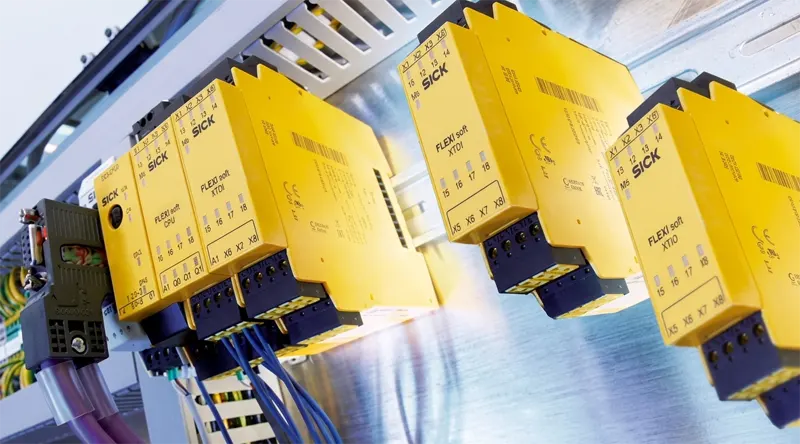 SICK Flexi Soft modular safety controllers supporting distributed safety-related control system